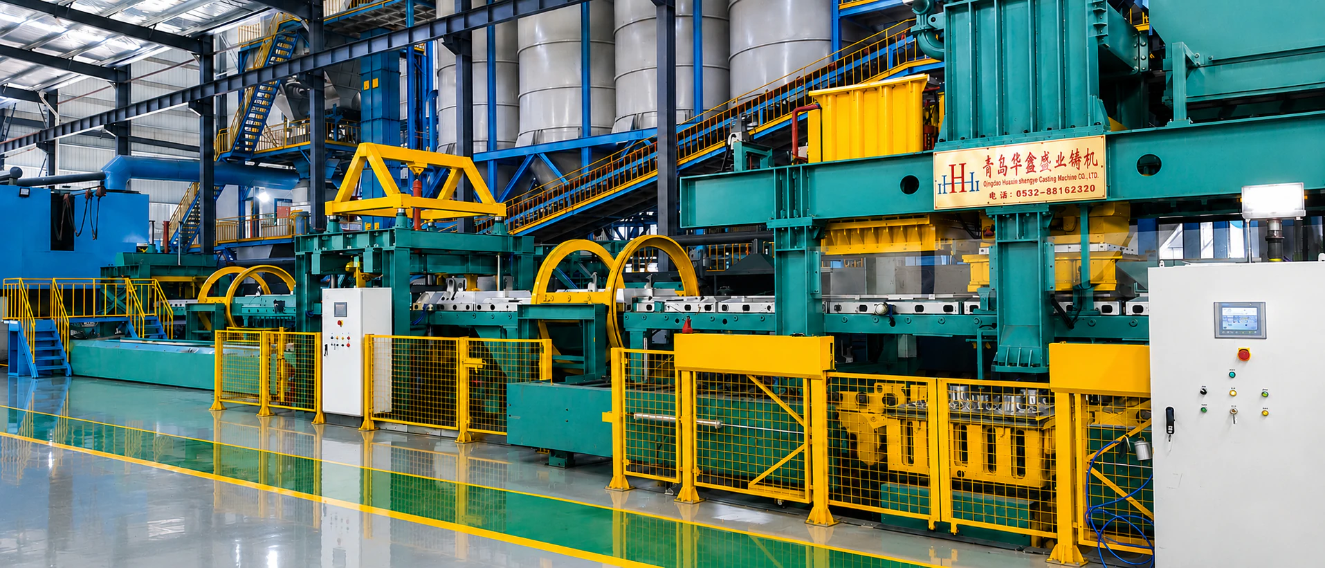 Automatic static pressure molding line equipment
